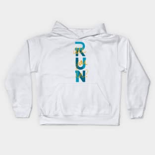 RUN-  are you in? Kids Hoodie